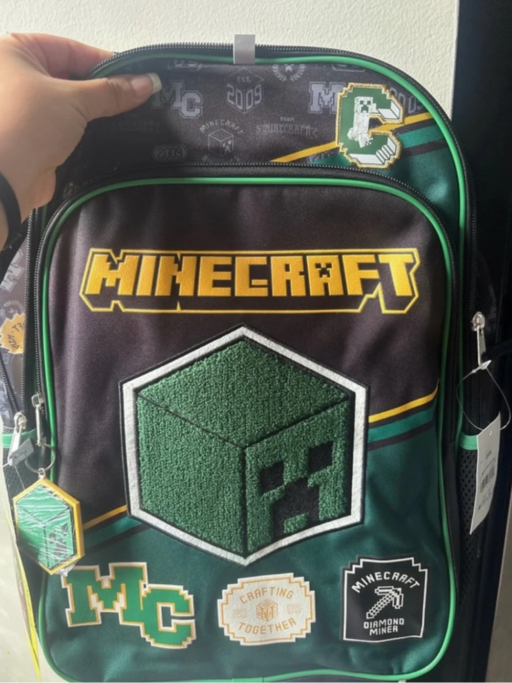 Boys Green & Black Backpack